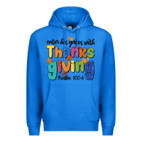True Royal enter his gates with thanksgiving psalm 100 4 Premium Hoodie - MaliasSmallBusiness