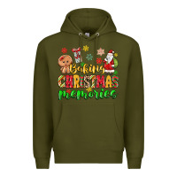 Army Green baking christmas memories Premium Hoodie - MaliasSmallBusiness