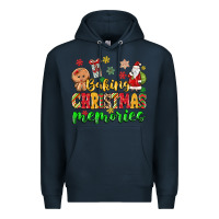 Navy baking christmas memories Premium Hoodie - MaliasSmallBusiness