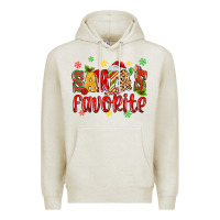 Oatmeal Heather santa's favorite Premium Hoodie - MaliasSmallBusiness