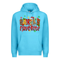 Ocean Blue santa's favorite Premium Hoodie - MaliasSmallBusiness