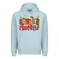 Blue Mist santa's favorite Premium Hoodie - MaliasSmallBusiness