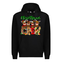 Black christmas crew  deer Premium Hoodie - MaliasSmallBusiness