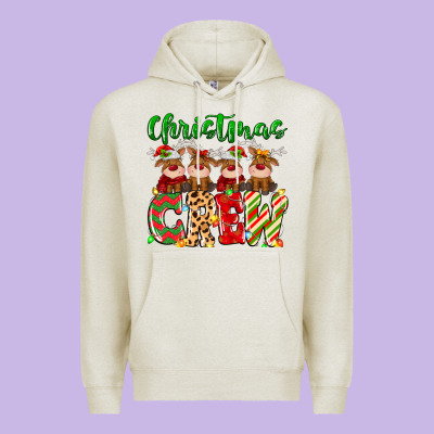 Premium Hoodie christmas crew  deer