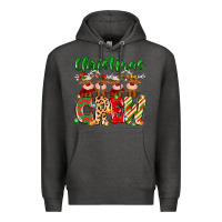 Charcoal Heather christmas crew  deer Premium Hoodie - MaliasSmallBusiness
