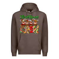 Coffee christmas crew  deer Premium Hoodie - MaliasSmallBusiness