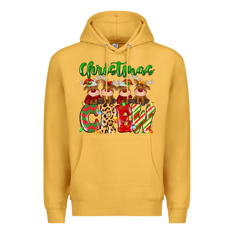 Christmas Crew  Deer Premium Hoodie by MaliasSmallBusiness | Teevron