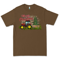Cacao merry Christmas tractor tree Premium Tee - CowhideDigitalArt
