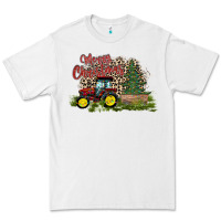 White merry Christmas tractor tree Premium Tee - CowhideDigitalArt