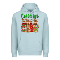Blue Mist cousin crew christmas deer Premium Hoodie - MaliasSmallBusiness