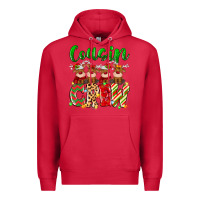 Cardinal cousin crew christmas deer Premium Hoodie - MaliasSmallBusiness