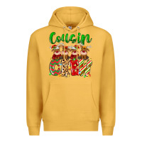 Mustard cousin crew christmas deer Premium Hoodie - MaliasSmallBusiness