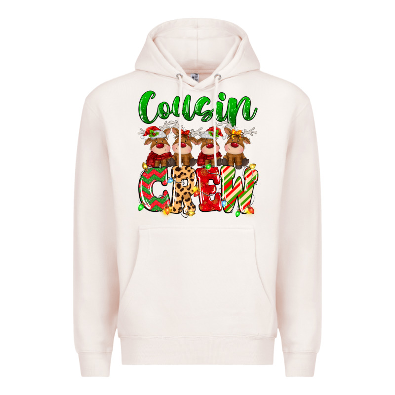 Cousin Crew Christmas Deer Premium Hoodie by MaliasSmallBusiness | Teevron