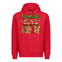 Red cousin crew christmas deer Premium Hoodie - MaliasSmallBusiness