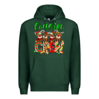 Sports Green cousin crew christmas deer Premium Hoodie - MaliasSmallBusiness