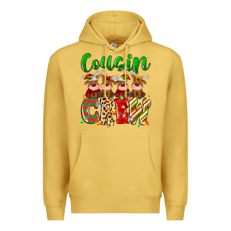Cousin Crew Christmas Deer Premium Hoodie by MaliasSmallBusiness | Teevron