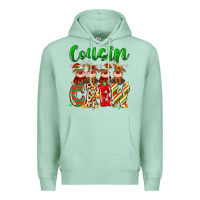 Seafoam cousin crew christmas deer Premium Hoodie - MaliasSmallBusiness