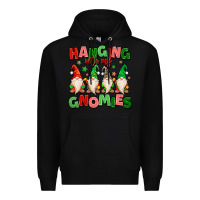 Black hanging with my gnomies Premium Hoodie - MaliasSmallBusiness
