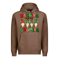 Chestnut hanging with my gnomies Premium Hoodie - MaliasSmallBusiness