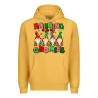 Mustard hanging with my gnomies Premium Hoodie - MaliasSmallBusiness