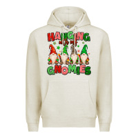 Oatmeal Heather hanging with my gnomies Premium Hoodie - MaliasSmallBusiness