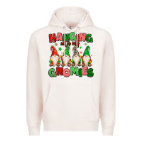 Pale Pink hanging with my gnomies Premium Hoodie - MaliasSmallBusiness