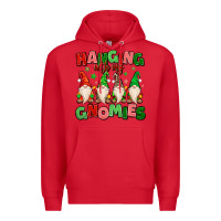 Red hanging with my gnomies Premium Hoodie - MaliasSmallBusiness