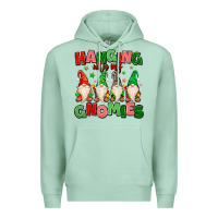 Seafoam hanging with my gnomies Premium Hoodie - MaliasSmallBusiness