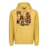 Antique Gold melanin christmas with christmas tree Premium Hoodie - MaliasSmallBusiness