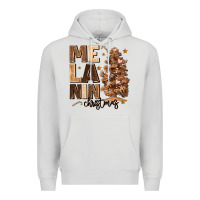Dove Grey melanin christmas with christmas tree Premium Hoodie - MaliasSmallBusiness