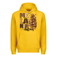 Lemon melanin christmas with christmas tree Premium Hoodie - MaliasSmallBusiness