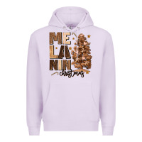 Lilac melanin christmas with christmas tree Premium Hoodie - MaliasSmallBusiness