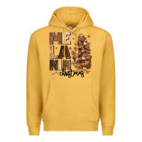 Mustard melanin christmas with christmas tree Premium Hoodie - MaliasSmallBusiness