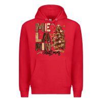 Red melanin christmas with christmas tree Premium Hoodie - MaliasSmallBusiness