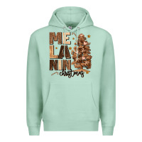Seafoam melanin christmas with christmas tree Premium Hoodie - MaliasSmallBusiness