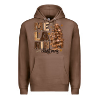 Chestnut melanin christmas with christmas tree Premium Hoodie - MaliasSmallBusiness