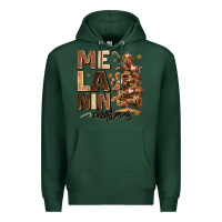 Sports Green melanin christmas with christmas tree Premium Hoodie - MaliasSmallBusiness