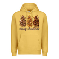 Antique Gold melanin christmas trees Premium Hoodie - MaliasSmallBusiness