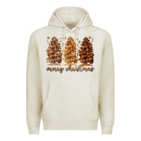 Oatmeal Heather melanin christmas trees Premium Hoodie - MaliasSmallBusiness