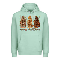 Seafoam melanin christmas trees Premium Hoodie - MaliasSmallBusiness