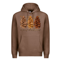 Chestnut melanin christmas trees Premium Hoodie - MaliasSmallBusiness