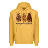 Mustard melanin christmas trees Premium Hoodie - MaliasSmallBusiness