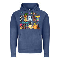 Vintage Denim happy first day of school Vintage Hoodie - AdoDesignShop