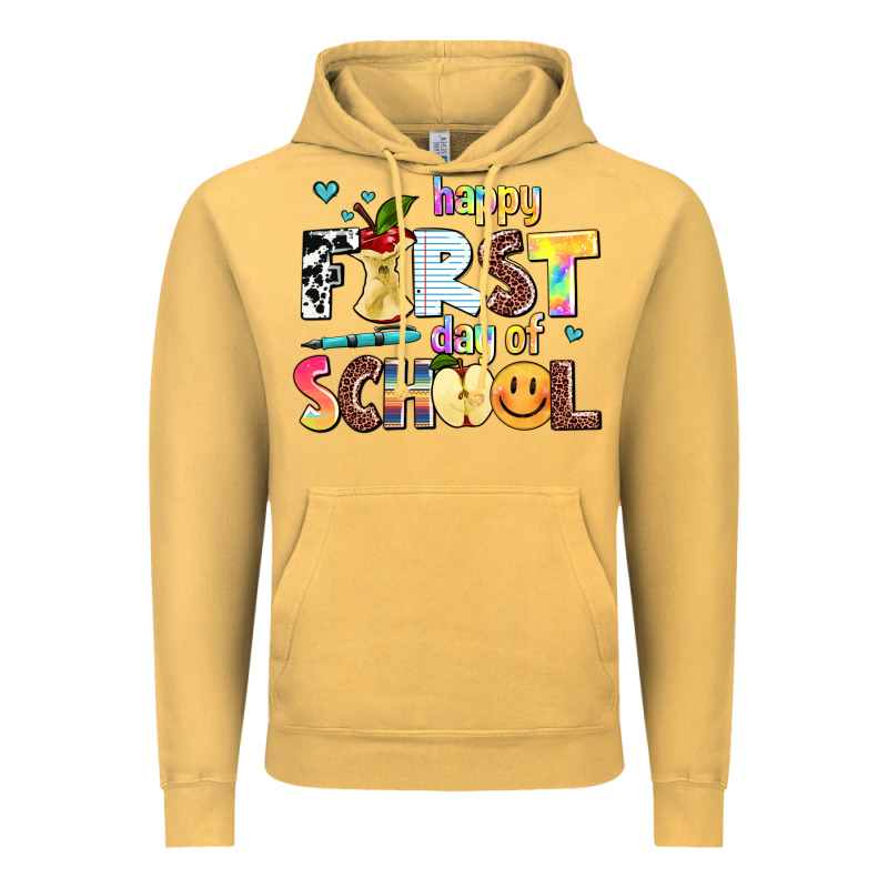 Happy First Day Of School Vintage Hoodie by AdoDesignShop | Teevron