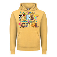 Vintage Mustard happy first day of school Vintage Hoodie - AdoDesignShop