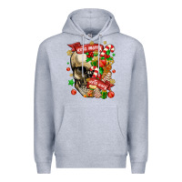 Heather Grey sorta merry sorta scary Premium Hoodie - MaliasSmallBusiness