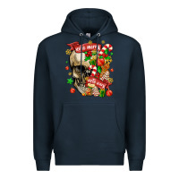 Navy sorta merry sorta scary Premium Hoodie - MaliasSmallBusiness