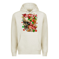 Oatmeal Heather sorta merry sorta scary Premium Hoodie - MaliasSmallBusiness