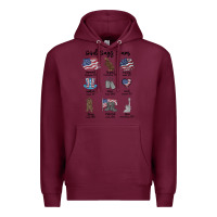 Burgundy god says i am Premium Hoodie - MaliasSmallBusiness