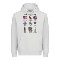 Dove Grey god says i am Premium Hoodie - MaliasSmallBusiness